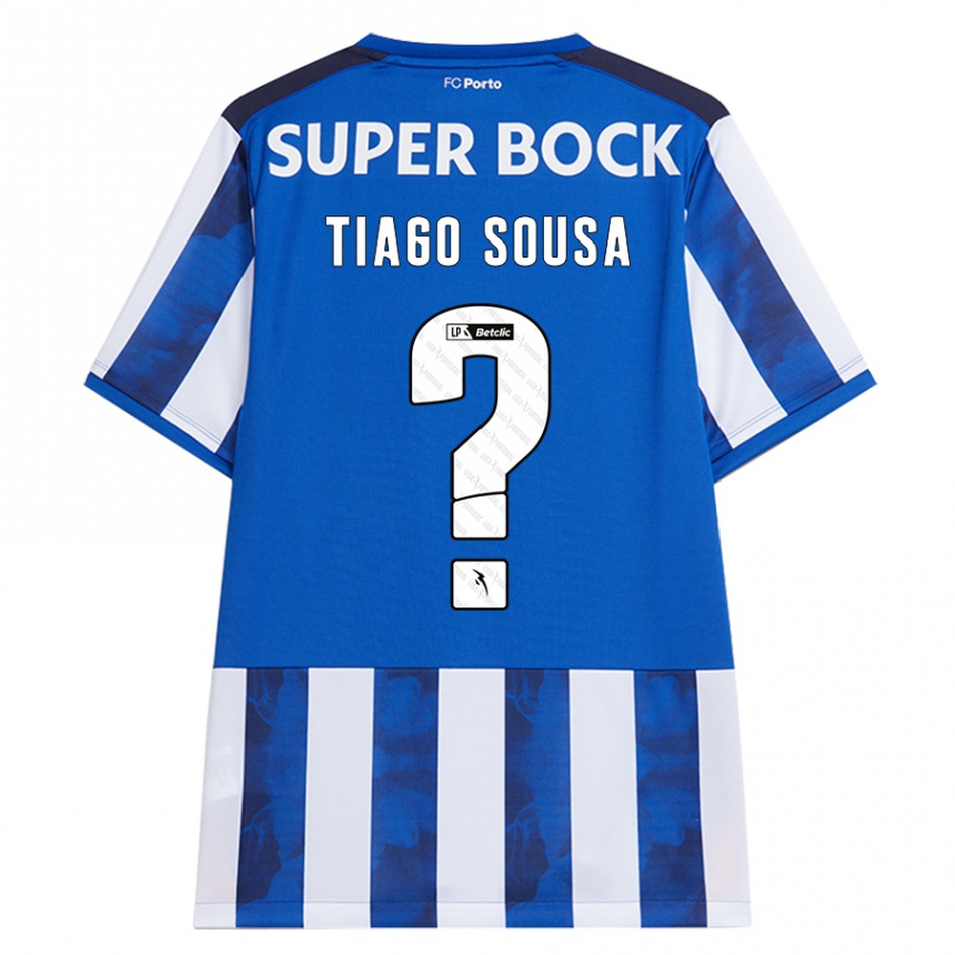 Kinder Fußball Tiago Sousa #0 Blau Weiß Heimtrikot Trikot 2024/25 T-Shirt Luxemburg