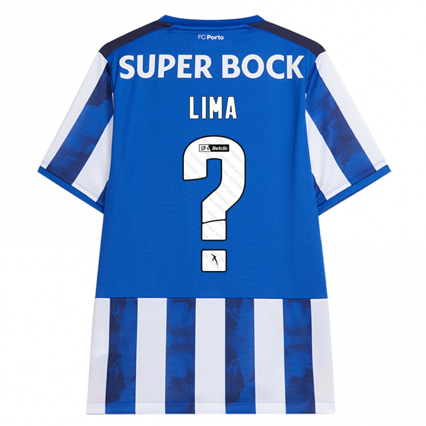 Kinder Fußball Bernardo Lima #0 Blau Weiß Heimtrikot Trikot 2024/25 T-Shirt Luxemburg