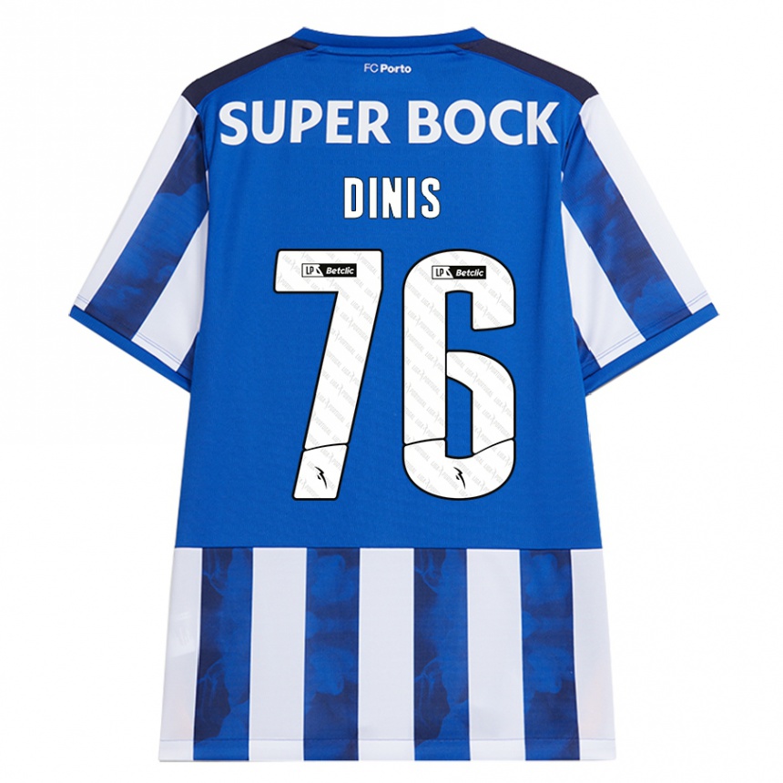 Kinder Fußball Dinis #76 Blau Weiß Heimtrikot Trikot 2024/25 T-Shirt Luxemburg