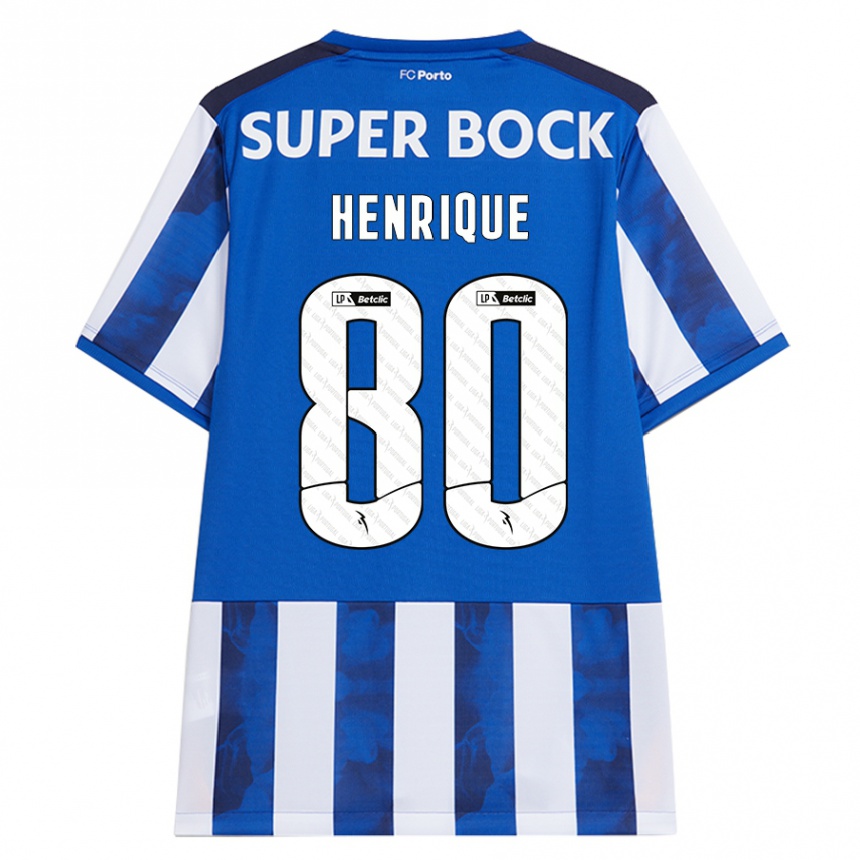 Kinder Fußball Kaio Henrique #80 Blau Weiß Heimtrikot Trikot 2024/25 T-Shirt Luxemburg