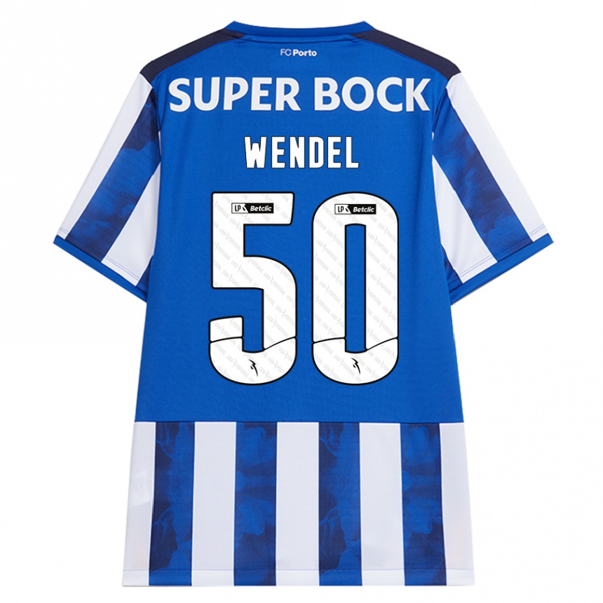 Kinder Fußball Wendel #50 Blau Weiß Heimtrikot Trikot 2024/25 T-Shirt Luxemburg