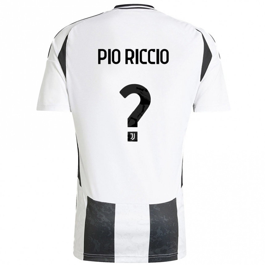 Kinder Fußball Alessandro Pio Riccio #0 Weiß Schwarz Heimtrikot Trikot 2024/25 T-Shirt Luxemburg