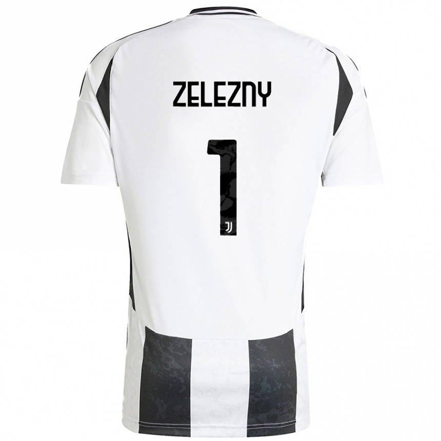 Kinder Fußball Radoslaw Zelezny #1 Weiß Schwarz Heimtrikot Trikot 2024/25 T-Shirt Luxemburg