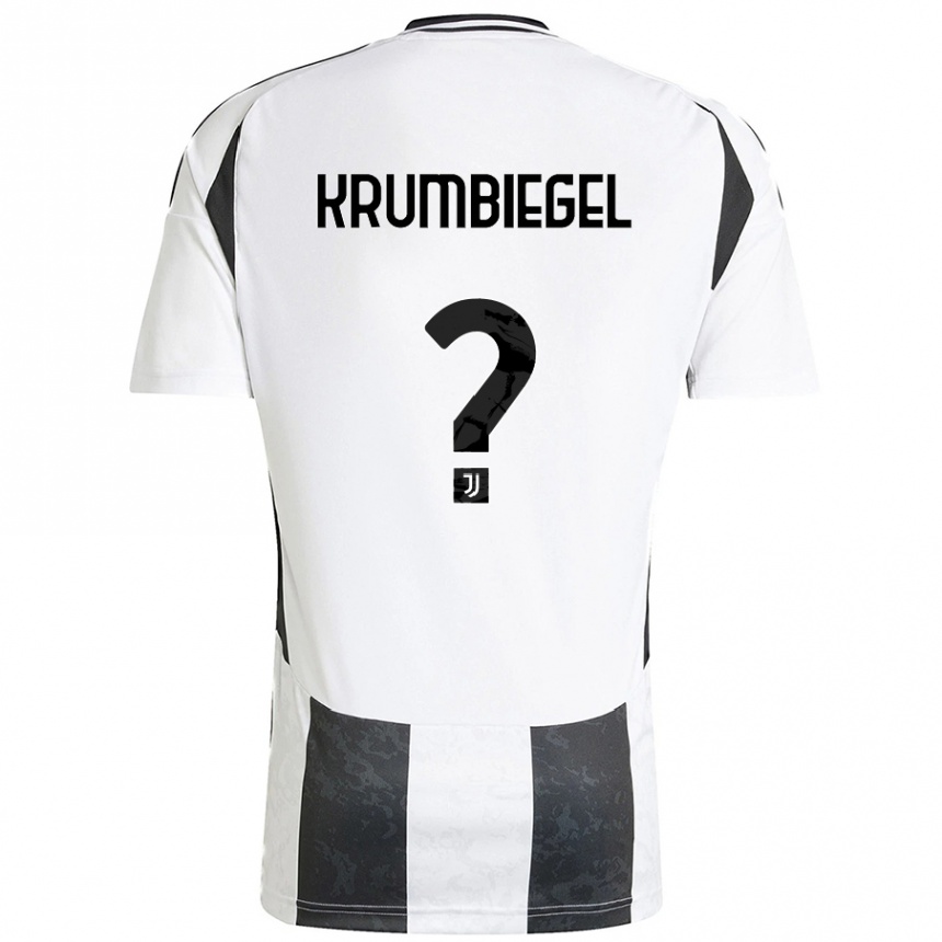 Kinder Fußball Paulina Krumbiegel #0 Weiß Schwarz Heimtrikot Trikot 2024/25 T-Shirt Luxemburg