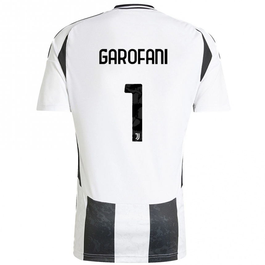 Kinder Fußball Giovanni Garofani #1 Weiß Schwarz Heimtrikot Trikot 2024/25 T-Shirt Luxemburg