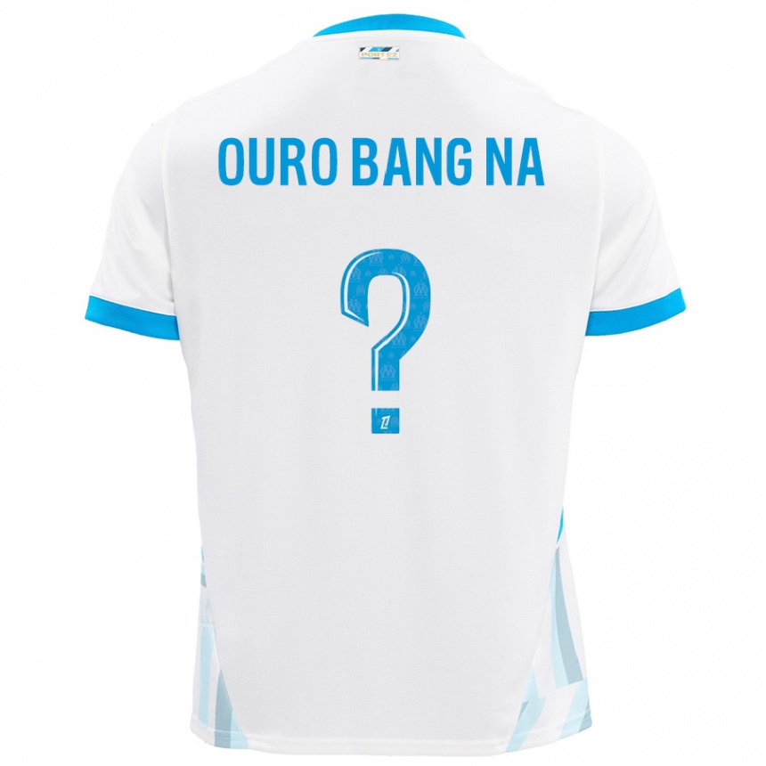 Kinder Fußball Rayan Ouro Bang Na #0 Weiß Himmelblau Heimtrikot Trikot 2024/25 T-Shirt Luxemburg