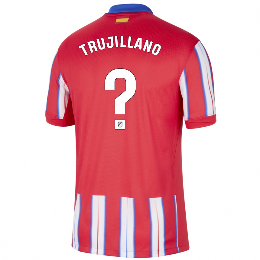 Kinder Fußball Guillermo Trujillano #0 Rot Weiß Blau Heimtrikot Trikot 2024/25 T-Shirt Luxemburg