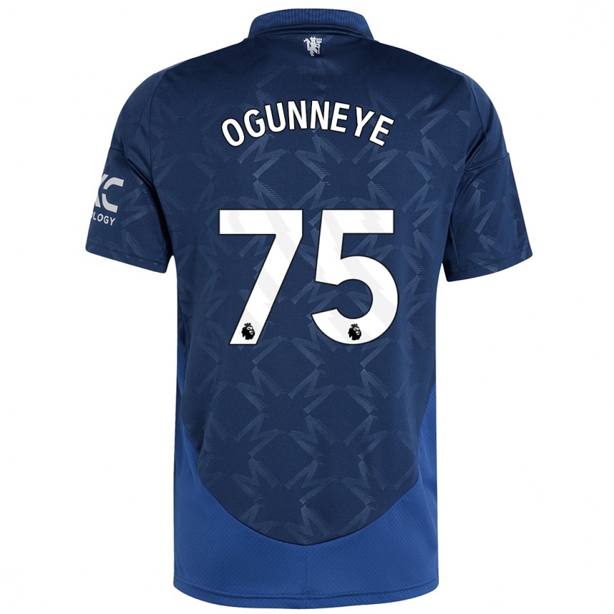 Kinder Fußball Habeeb Ogunneye #75 Indigo Auswärtstrikot Trikot 2024/25 T-Shirt Luxemburg