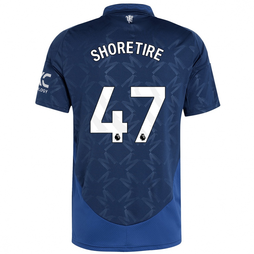 Kinder Fußball Shola Shoretire #47 Indigo Auswärtstrikot Trikot 2024/25 T-Shirt Luxemburg