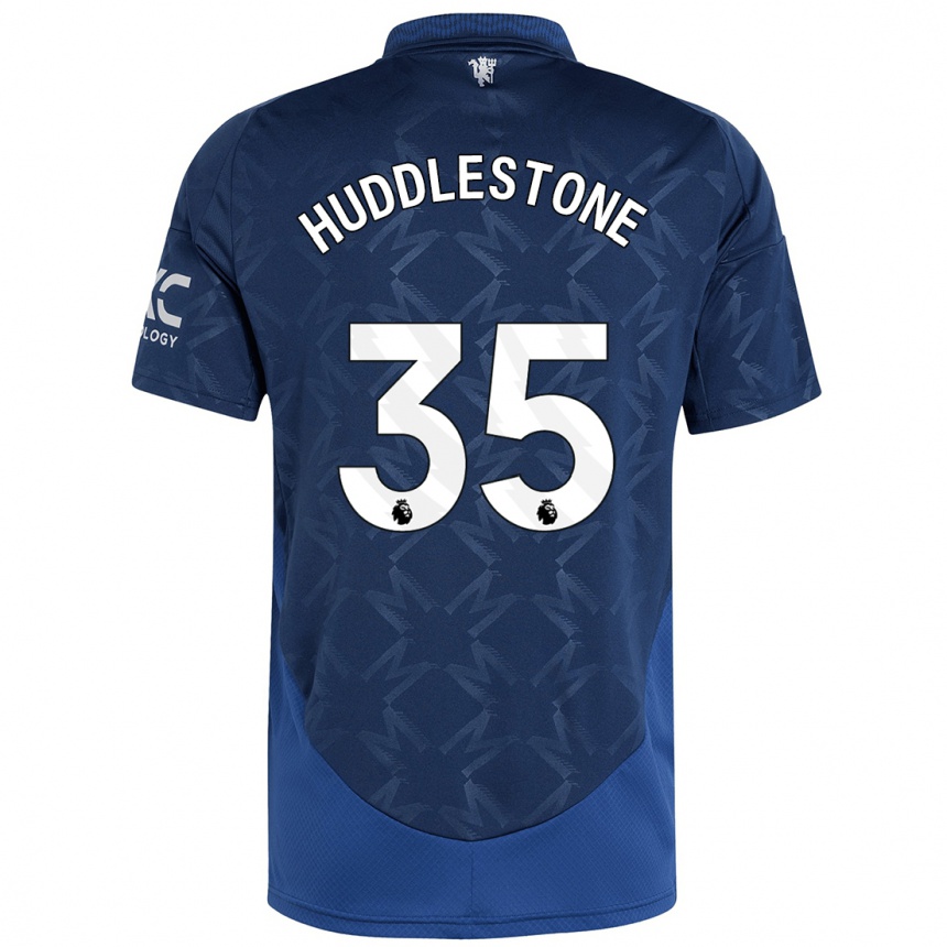 Kinder Fußball Tom Huddlestone #35 Indigo Auswärtstrikot Trikot 2024/25 T-Shirt Luxemburg