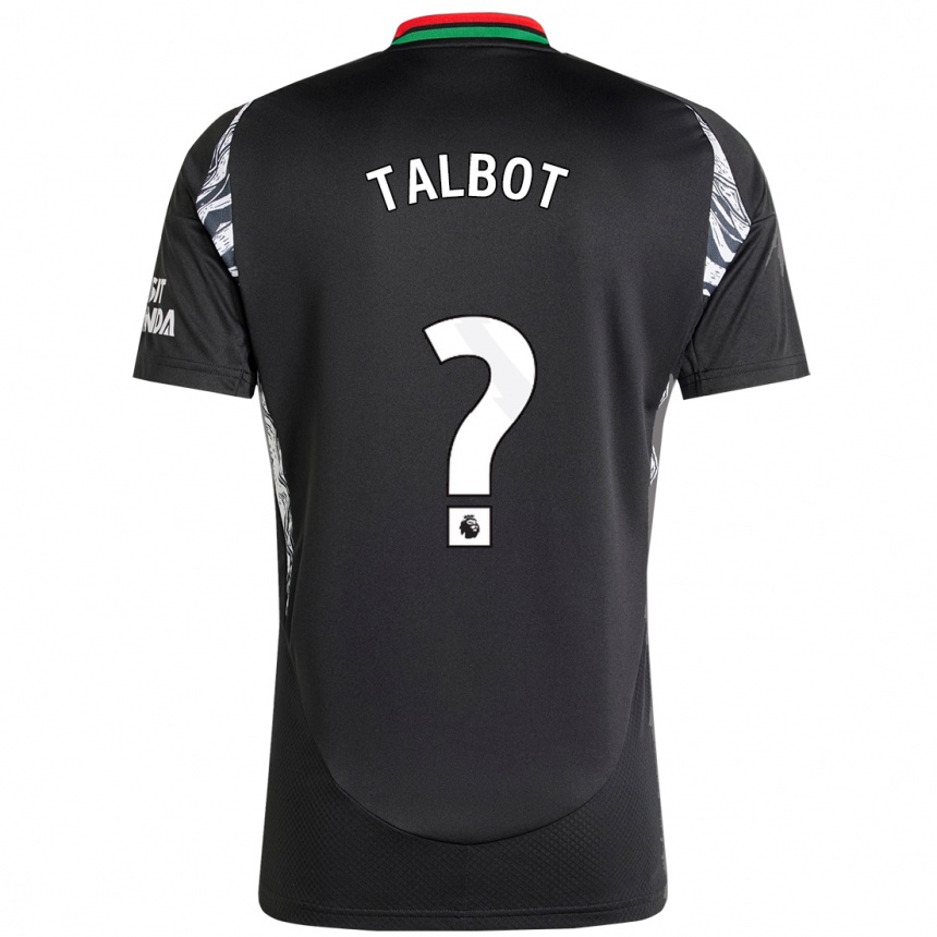 Kinder Fußball Jack Talbot #0 Schwarz Auswärtstrikot Trikot 2024/25 T-Shirt Luxemburg