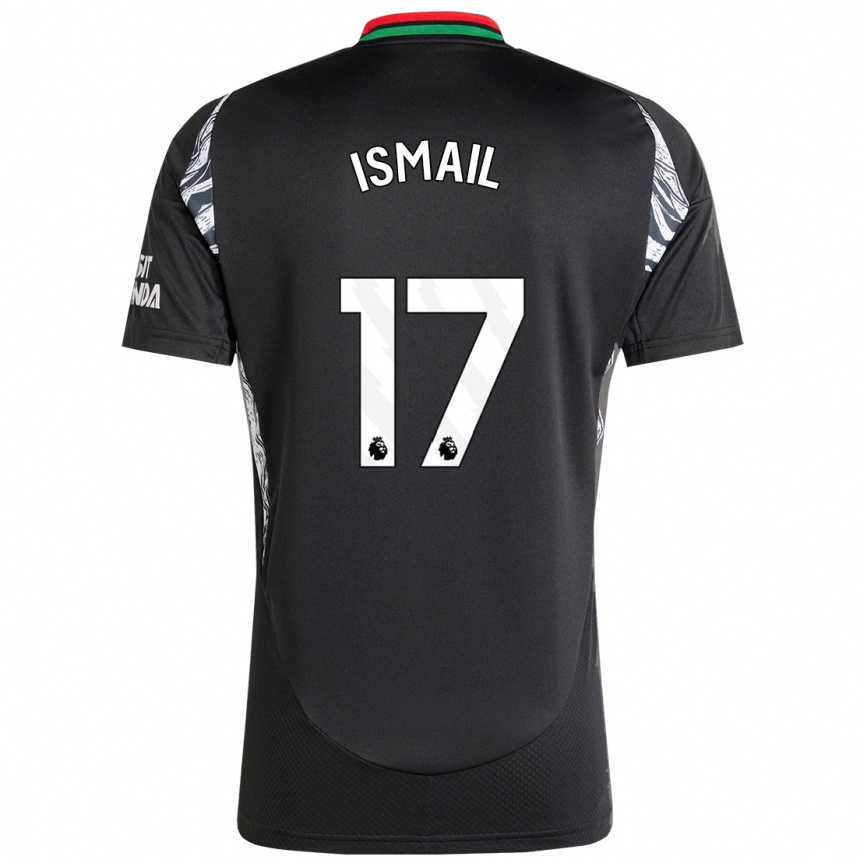 Kinder Fußball Cam'ron Ismail #17 Schwarz Auswärtstrikot Trikot 2024/25 T-Shirt Luxemburg