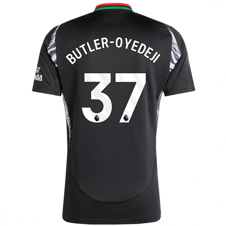 Kinder Fußball Nathan Butler-Oyedeji #37 Schwarz Auswärtstrikot Trikot 2024/25 T-Shirt Luxemburg