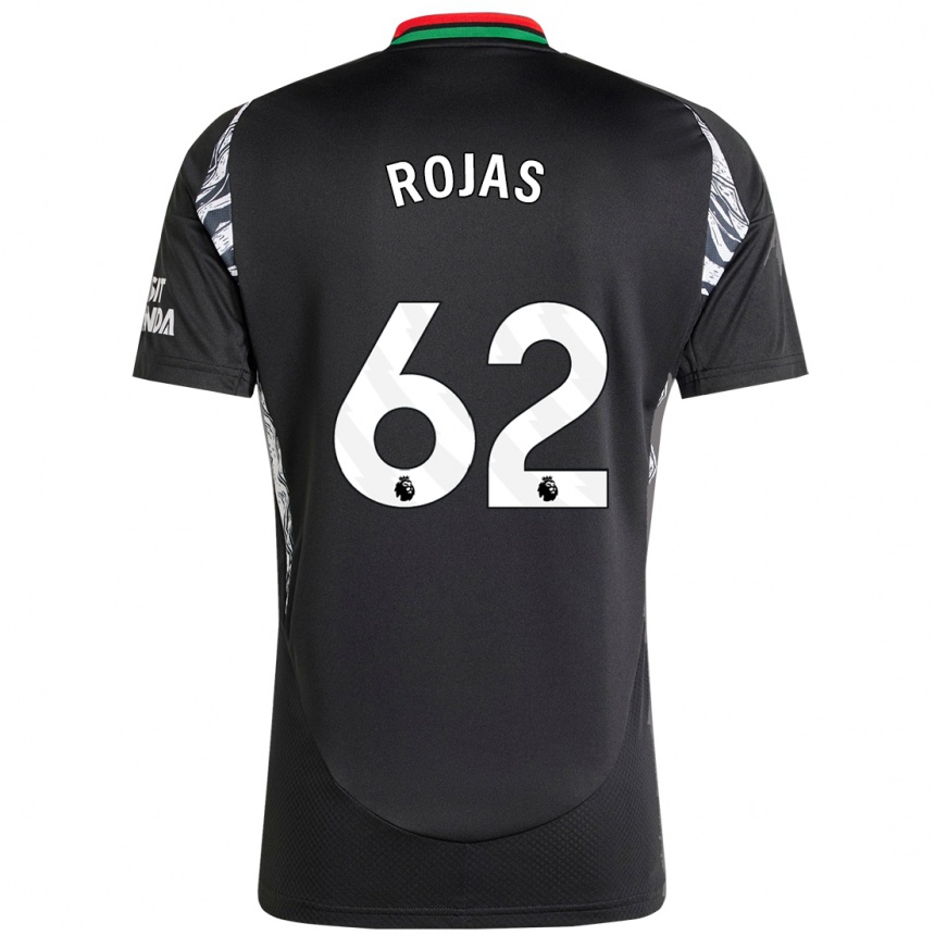 Kinder Fußball Alexei Rojas #62 Schwarz Auswärtstrikot Trikot 2024/25 T-Shirt Luxemburg