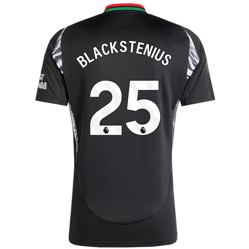 Kinder Fußball Stina Blackstenius #25 Schwarz Auswärtstrikot Trikot 2024/25 T-Shirt Luxemburg