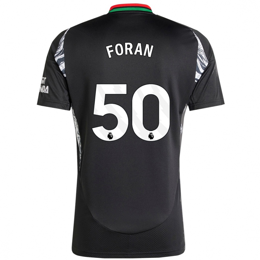 Kinder Fußball Taylor Foran #50 Schwarz Auswärtstrikot Trikot 2024/25 T-Shirt Luxemburg