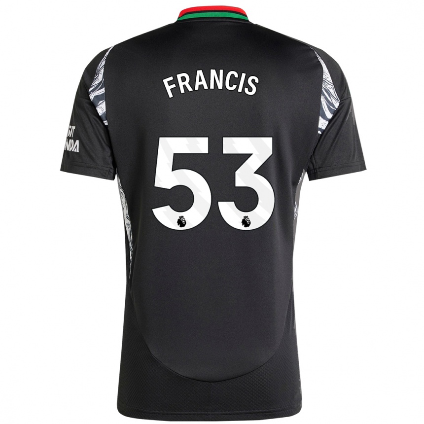 Kinder Fußball Jack Henry Francis #53 Schwarz Auswärtstrikot Trikot 2024/25 T-Shirt Luxemburg