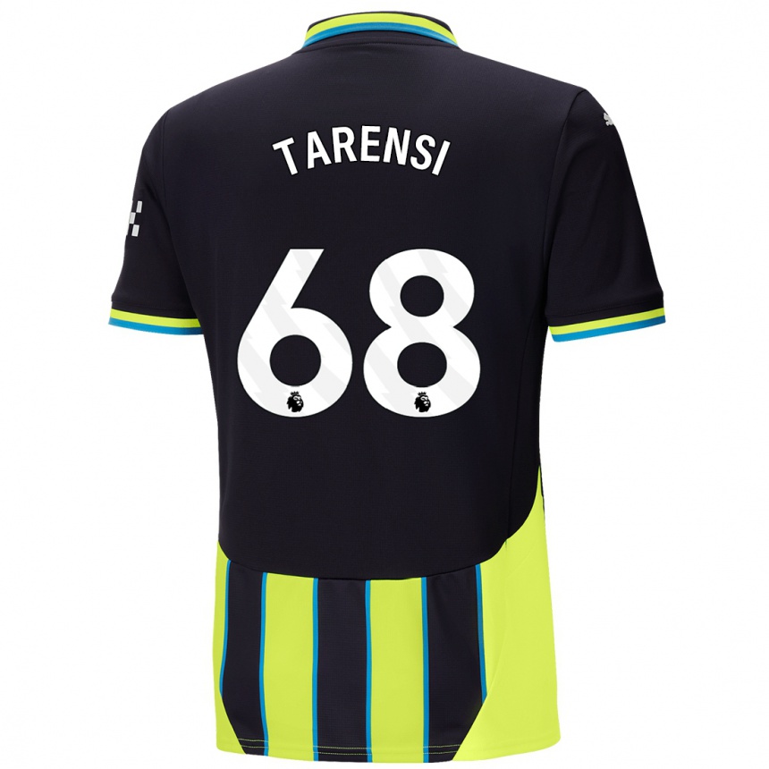 Kinder Fußball Oscar Tarensi #68 Blaugelb Auswärtstrikot Trikot 2024/25 T-Shirt Luxemburg