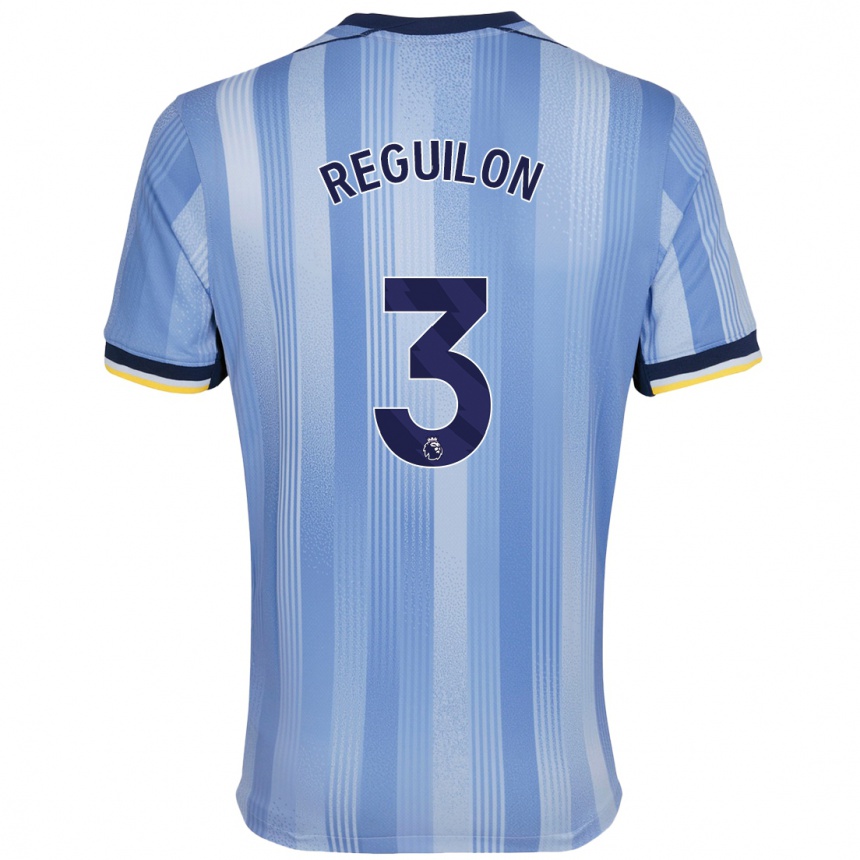 Kinder Fußball Sergio Reguilon #3 Hellblau Auswärtstrikot Trikot 2024/25 T-Shirt Luxemburg