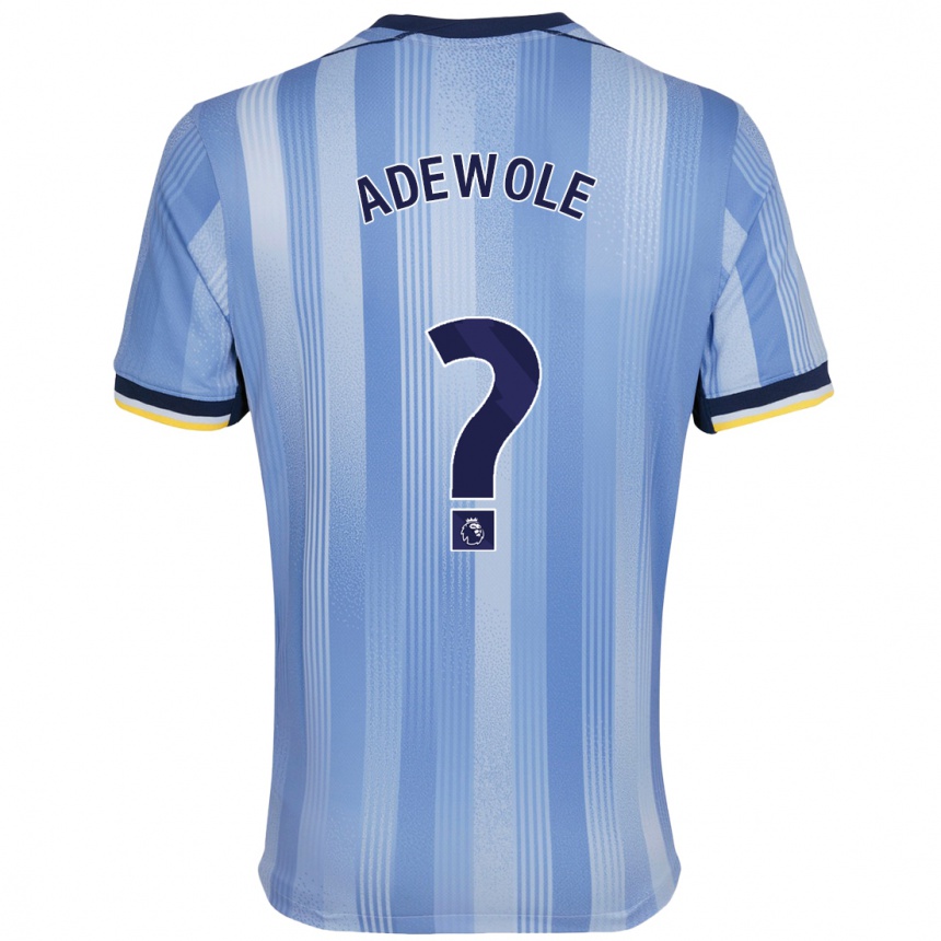 Kinder Fußball Miracle Adewole #0 Hellblau Auswärtstrikot Trikot 2024/25 T-Shirt Luxemburg