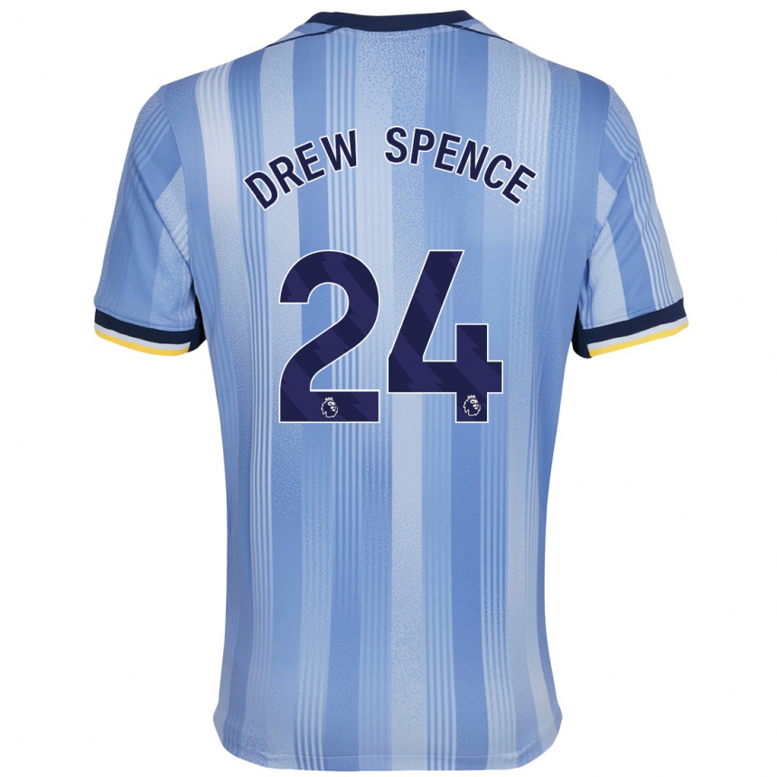 Kinder Fußball Drew Spence #24 Hellblau Auswärtstrikot Trikot 2024/25 T-Shirt Luxemburg