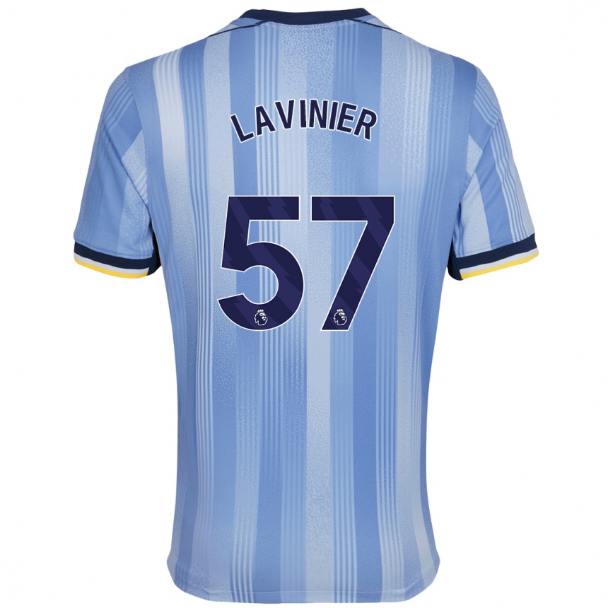 Kinder Fußball Marcel Lavinier #57 Hellblau Auswärtstrikot Trikot 2024/25 T-Shirt Luxemburg