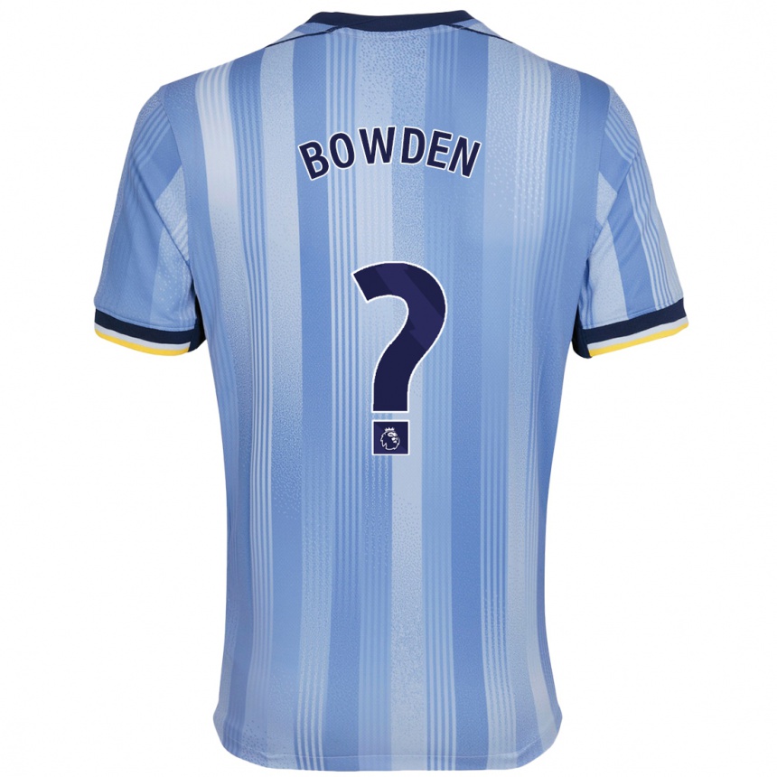 Kinder Fußball Jamie Bowden #0 Hellblau Auswärtstrikot Trikot 2024/25 T-Shirt Luxemburg