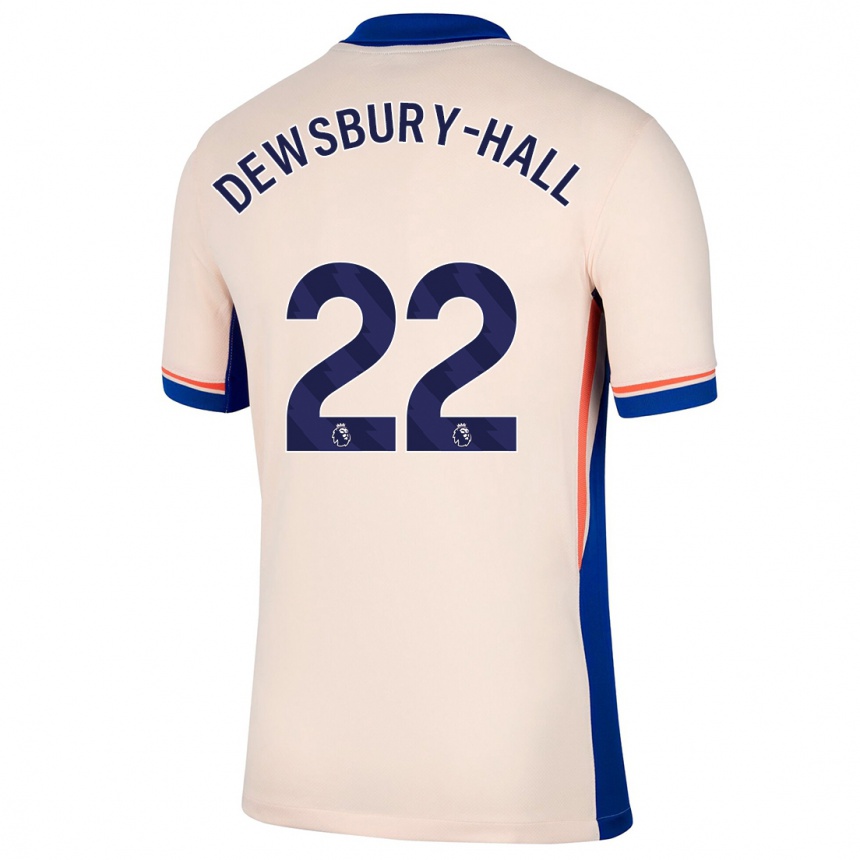 Kinder Fußball Kiernan Dewsbury-Hall #22 Hellbeige Auswärtstrikot Trikot 2024/25 T-Shirt Luxemburg