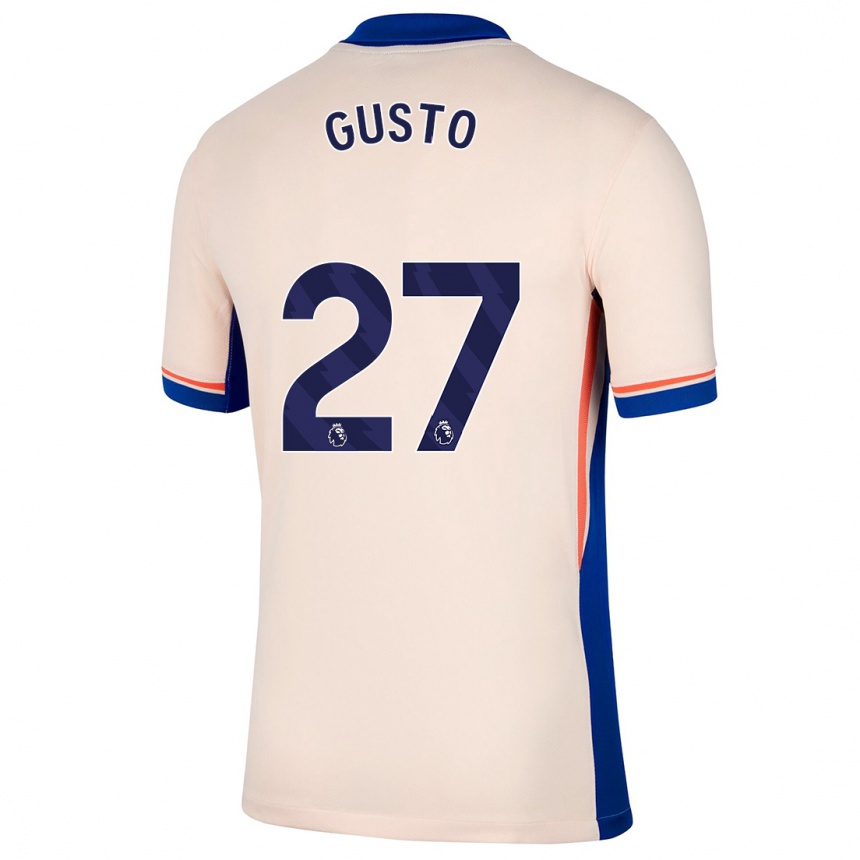 Kinder Fußball Malo Gusto #27 Hellbeige Auswärtstrikot Trikot 2024/25 T-Shirt Luxemburg