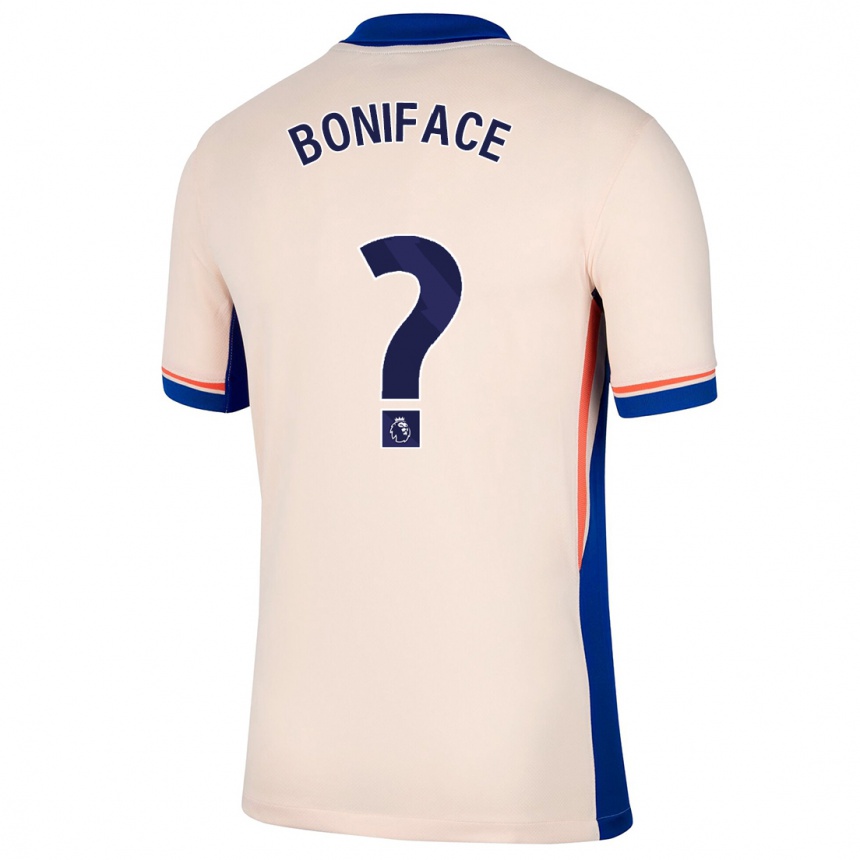 Kinder Fußball Somto Boniface #0 Hellbeige Auswärtstrikot Trikot 2024/25 T-Shirt Luxemburg