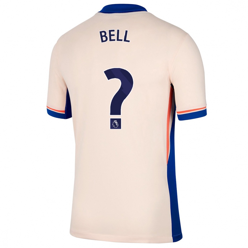 Kinder Fußball Toby Bell #0 Hellbeige Auswärtstrikot Trikot 2024/25 T-Shirt Luxemburg