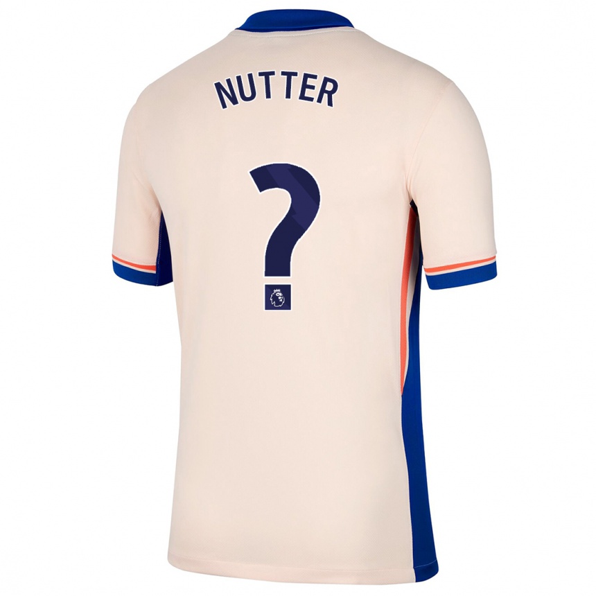 Kinder Fußball Walter Nutter #0 Hellbeige Auswärtstrikot Trikot 2024/25 T-Shirt Luxemburg