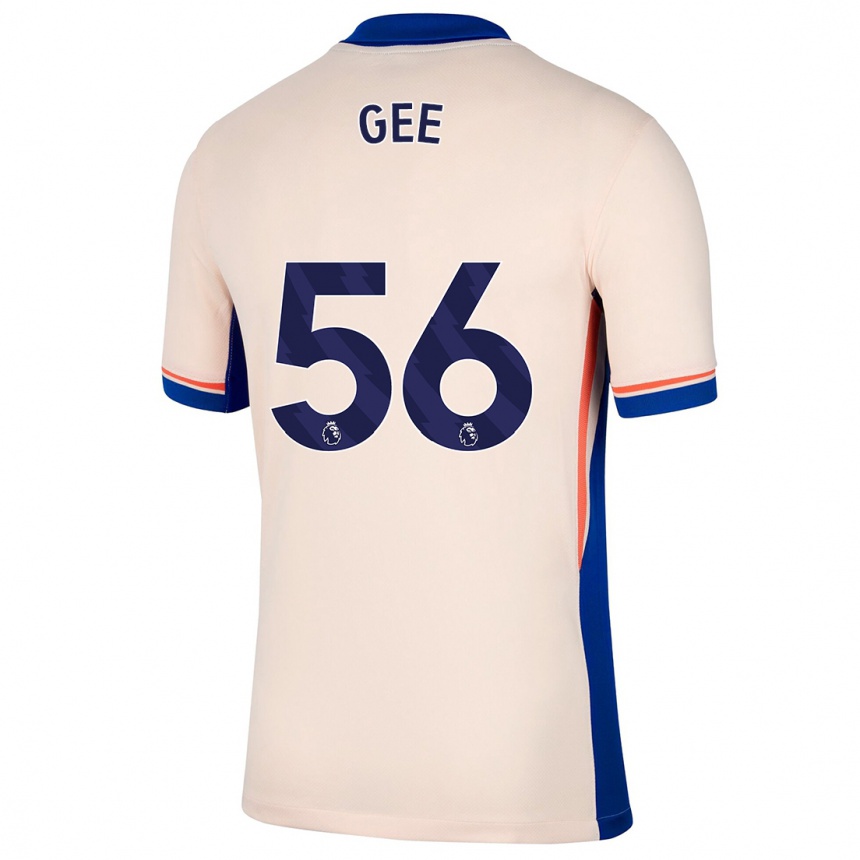 Kinder Fußball Billy Gee #56 Hellbeige Auswärtstrikot Trikot 2024/25 T-Shirt Luxemburg