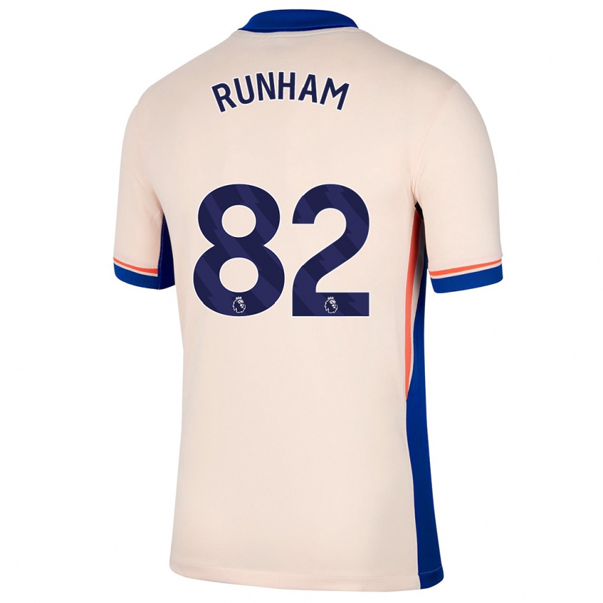 Kinder Fußball Frankie Runham #82 Hellbeige Auswärtstrikot Trikot 2024/25 T-Shirt Luxemburg