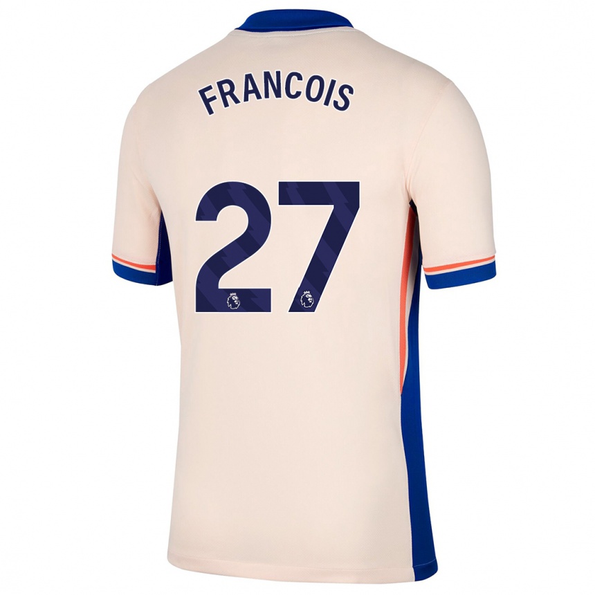 Kinder Fußball Oriane Jean-François #27 Hellbeige Auswärtstrikot Trikot 2024/25 T-Shirt Luxemburg