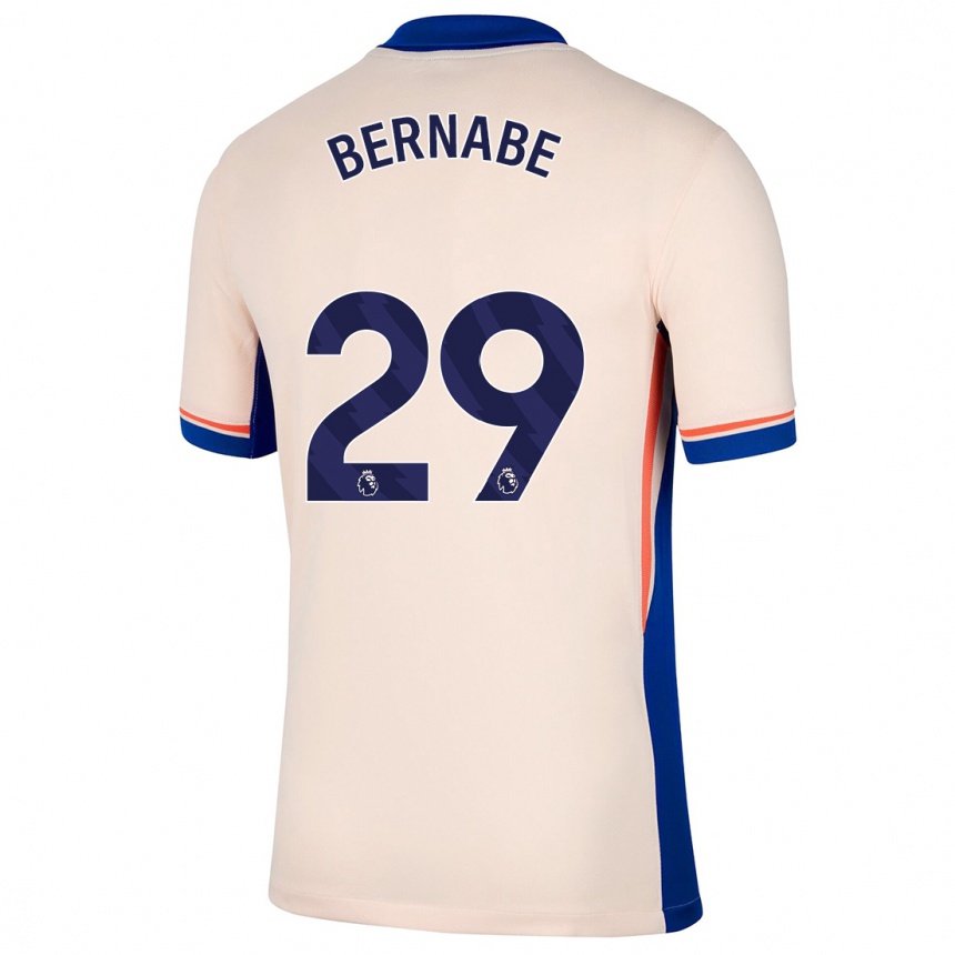 Kinder Fußball Alejandra Bernabé #29 Hellbeige Auswärtstrikot Trikot 2024/25 T-Shirt Luxemburg