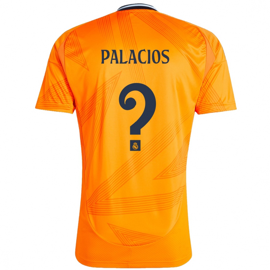 Kinder Fußball Cesar Palacios #0 Orange Auswärtstrikot Trikot 2024/25 T-Shirt Luxemburg