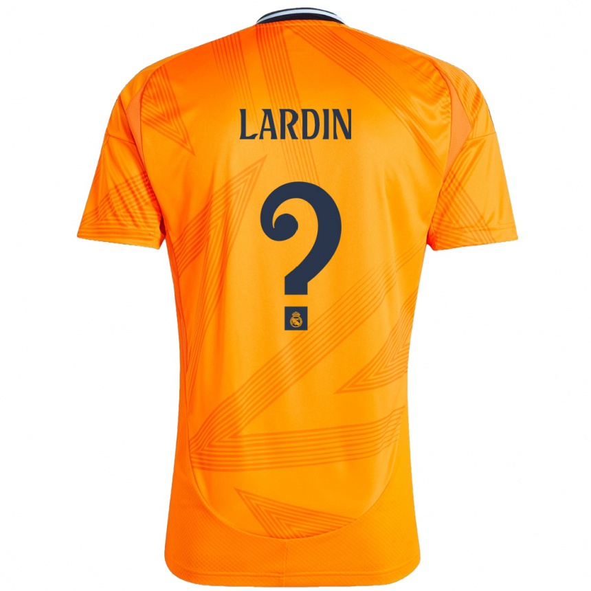 Kinder Fußball Carlos Lardin #0 Orange Auswärtstrikot Trikot 2024/25 T-Shirt Luxemburg