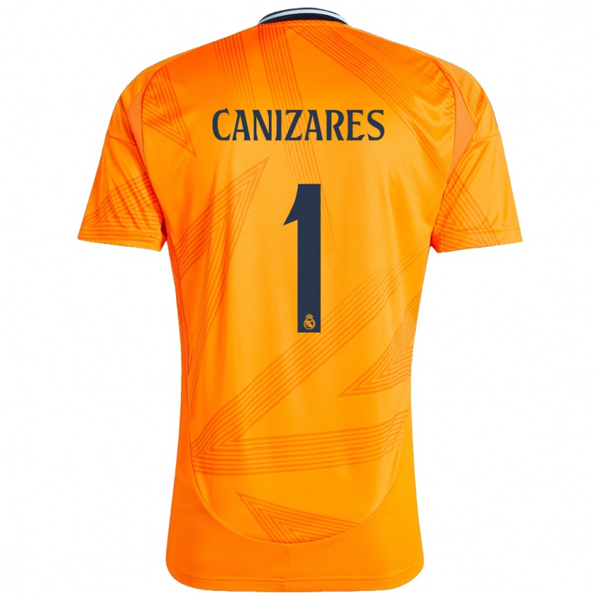 Kinder Fußball Lucas Cañizares #1 Orange Auswärtstrikot Trikot 2024/25 T-Shirt Luxemburg