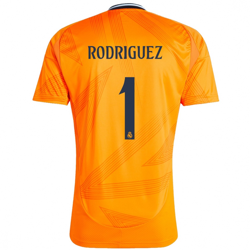 Kinder Fußball Misa Rodriguez #1 Orange Auswärtstrikot Trikot 2024/25 T-Shirt Luxemburg