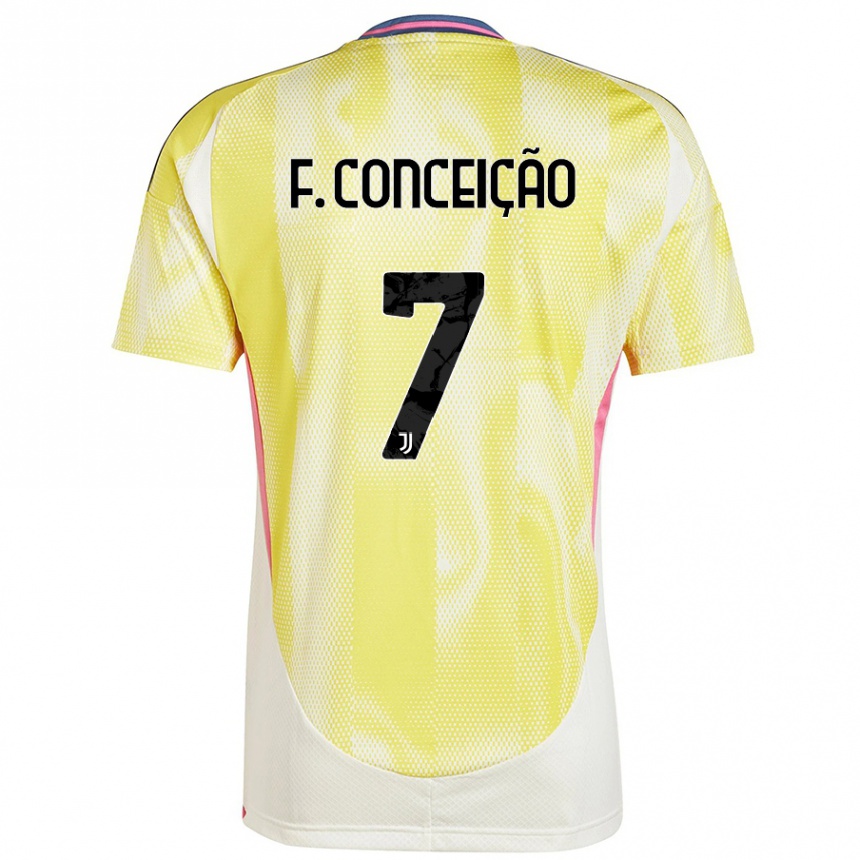 Kinder Fußball Francisco Conceicao #7 Orange Auswärtstrikot Trikot 2024/25 T-Shirt Luxemburg