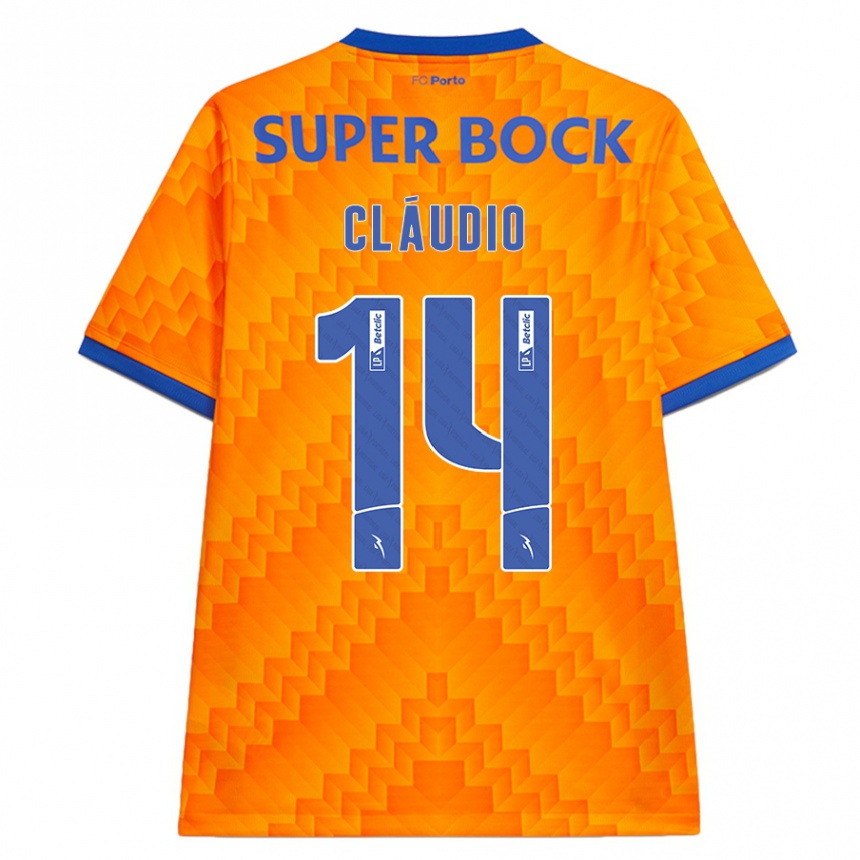 Kinder Fußball Cláudio Ramos #14 Orange Auswärtstrikot Trikot 2024/25 T-Shirt Luxemburg