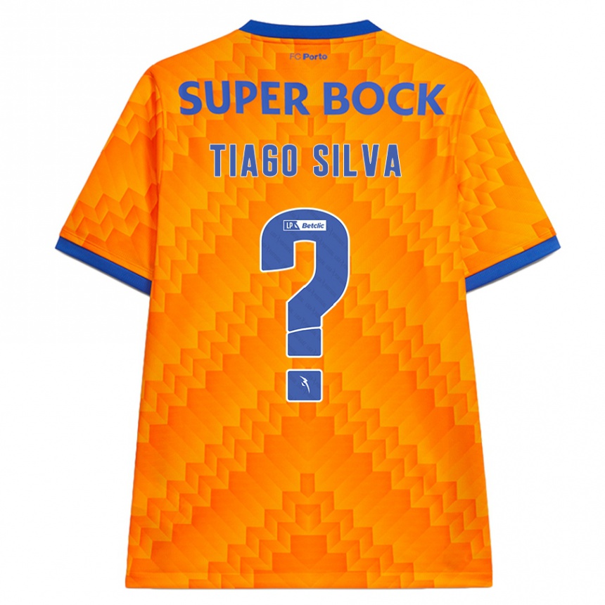 Kinder Fußball Tiago Silva #0 Orange Auswärtstrikot Trikot 2024/25 T-Shirt Luxemburg