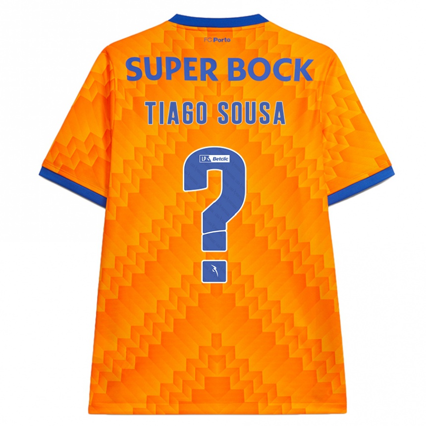 Kinder Fußball Tiago Sousa #0 Orange Auswärtstrikot Trikot 2024/25 T-Shirt Luxemburg