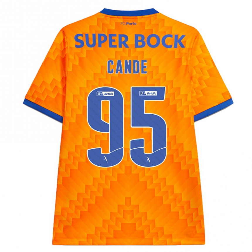 Kinder Fußball Anhá Cande #95 Orange Auswärtstrikot Trikot 2024/25 T-Shirt Luxemburg