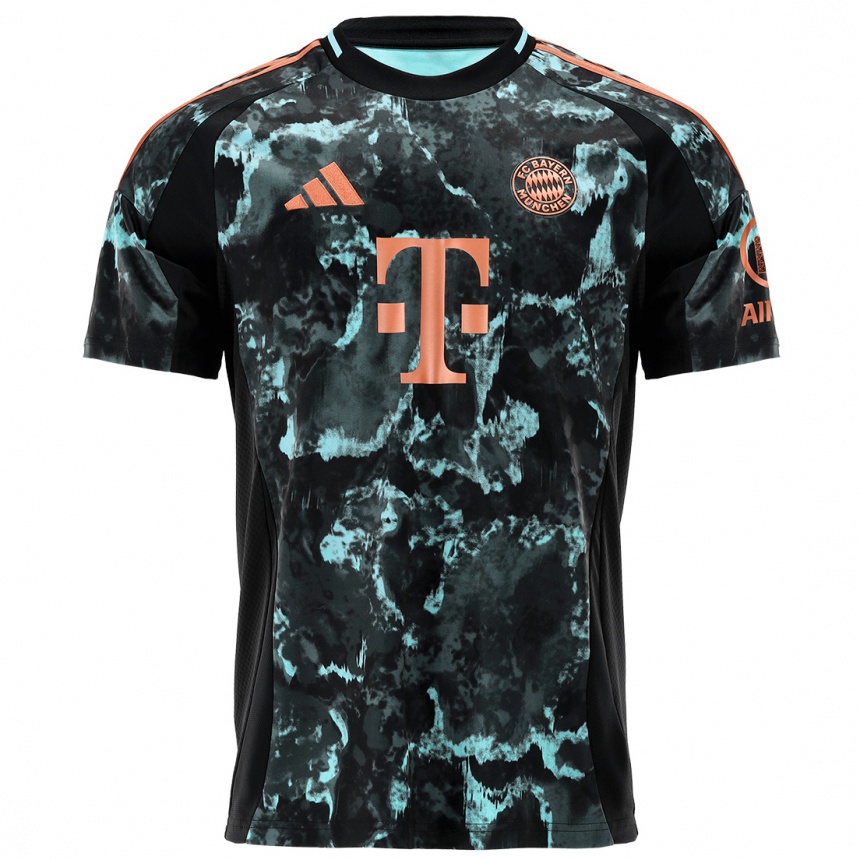 Kinder Fußball Maximilian Wagner #0 Schwarz Auswärtstrikot Trikot 2024/25 T-Shirt Luxemburg