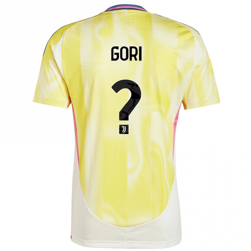 Kinder Fußball Stefano Gori #0 Solargelb Auswärtstrikot Trikot 2024/25 T-Shirt Luxemburg