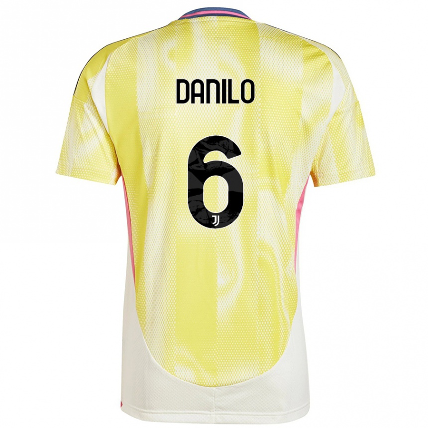 Kinder Fußball Danilo #6 Solargelb Auswärtstrikot Trikot 2024/25 T-Shirt Luxemburg