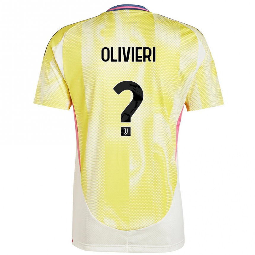 Kinder Fußball Marco Olivieri #0 Solargelb Auswärtstrikot Trikot 2024/25 T-Shirt Luxemburg