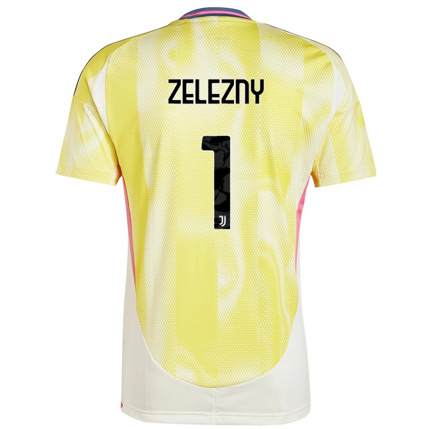 Kinder Fußball Radoslaw Zelezny #1 Solargelb Auswärtstrikot Trikot 2024/25 T-Shirt Luxemburg